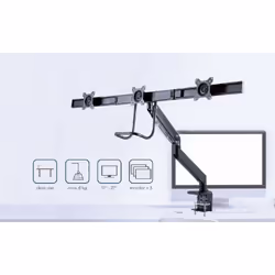 Gembird MA-DA3-03 support d'écran plat pour bureau 68,6 cm (27") Noir - Vue supplémentaire 14