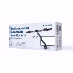 Gembird MA-DA3-03 support d'écran plat pour bureau 68,6 cm (27") Noir - Vue supplémentaire 15
