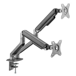 Gembird MA-DA2-05 support d'écran plat pour bureau 81,3 cm (32") Gris