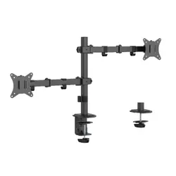 Gembird MA-D2-03 support d'écran plat pour bureau 81,3 cm (32") Noir