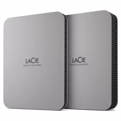 LaCie Mobile Drive (2022), 2 To, 2.5", 3.2 Gen 1 (3.1 Gen 1), Argent