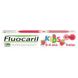 Fluocaril Kids Dentifrice Bi-Fluoré 0-6 Ans Fraise 75 ml