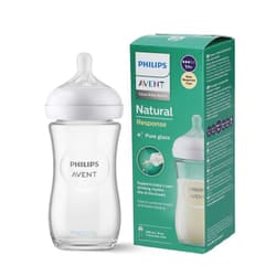 Philips Avent - Biberon natural response en verre 1M+ 240ML