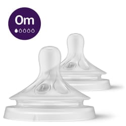 Philips AVENT Natural à Réponse Naturelle SCY961/02 Tétine - Débit 0m - Pack de 2