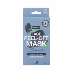 SENCE - Masque Tissu Visage CHARCOAL 4 Pièces