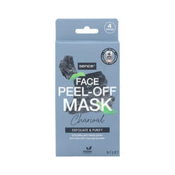 SENCE - Masque Tissu Visage CHARCOAL 4 Pièces