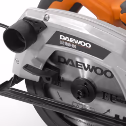 Daewoo DAS 1500-190 scie circulaire portative 19 cm Noir, Gris, Orange 4800 tr/min 1400 W - Vue supplémentaire 3