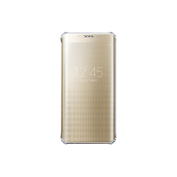 Clear View Cover Galaxy S6 edge+ Gold