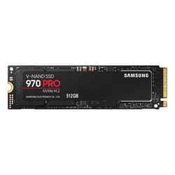 Samsung 970 PRO M.2 512 GB PCI Express 3.0 V-NAND MLC NVMe (MZ-V7P512BW)