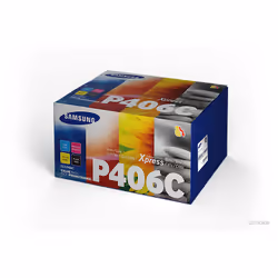Samsung CLT-P406C Cartouche de toner 4 pièce(s) Original Noir, Bleu, Magenta, Jaune - Vue supplémentaire 3
