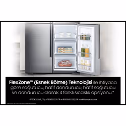 Samsung RF50K5920SL frigo américain Autoportante 535 L F Acier inoxydable