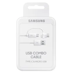 Samsung EP-DG930 câble USB 1,5 m 2.0/3.2 Gen 1 (3.1 Gen 1) USB A USB C/Micro-USB B Blanc