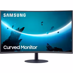 Ecran Samsung 27" Full HD Curved - Résolution 1920 x 1080 pixels -  Luminosité: 250 cd/m², Temps de Réponse: 4 ms - Panneau V ...