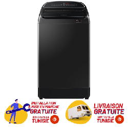 Machine à laver à chargement par le haut Samsung 16 KG WA16T6260BV / Noir