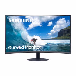 Samsung 32" Moniteur incurvé CT55, 81,3 cm (32"), 1920 x 1080 pixels, Full HD, 4 ms, Noir, Bleu, Gris