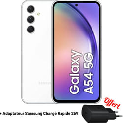 Samsung Galaxy A54 5G 8Go 128Go Blanc