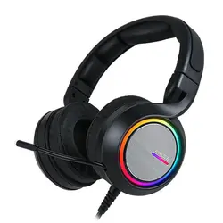 ABKONCORE B1000 Real5.2 Casque Avec fil Arceau Jouer Noir