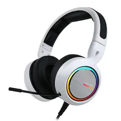 ABKONCORE B1000 Real5.2 Casque Avec fil Arceau Jouer Noir, Blanc