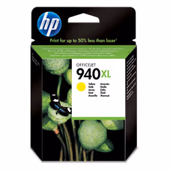 HP 940XL High Yield Yellow Original Ink Cartridge, Rendement élevé (XL), Encre à pigments, 1400 pages, 1 pièce(s)