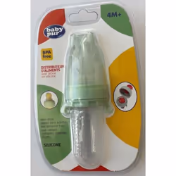 BABY PUR DISTRIBUTEUR D'ALIMENTS AVEC CUILLERE EN SILICONNE