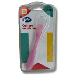 BABY PUR CUILLERE EN SILICONE ROSE 4M+ REF76802
