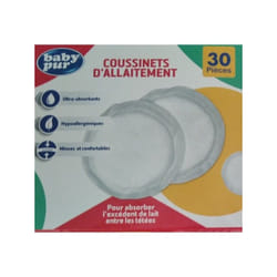 Baby Pur coussinet d'allaitement 30 pièces