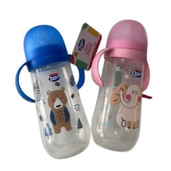 Baby Pur Biberon Super Jumbo Anses 420ml rose
