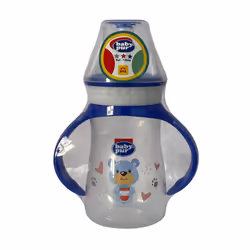 Baby Pur Mini Biberon Standard de 125 ml avec couvercle torsadé et anses est un biberon pratique et ergonomique, idéal pour l ...
