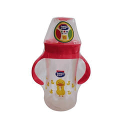 BABY PUR BIBERON PP MAXI LARGE AVEC ANSES ET COUVERCLE TORSADE 360ML