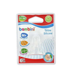 Bambini - tétine en silicone 2eme age - 6M