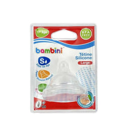 Bambini - Tétine silicone Large 1er age 0M