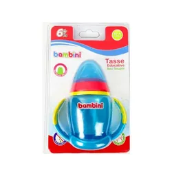 Bambini Tasse anse ascendante bec silicone souple 469 bleu