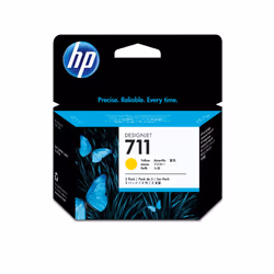 HP 711 pack de 3 cartouches d'encre DesignJet jaune, 29 ml, Encre à pigments, 29 ml, 3 pièce(s), Multi pack