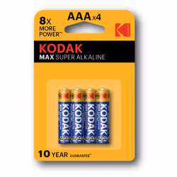 Kodak AAA, Batterie à usage unique, AAA, Alcaline, 1,5 V, 4 pièce(s), 1150 mAh
