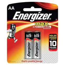 2x Piles Energizer Max +Power Seal AA