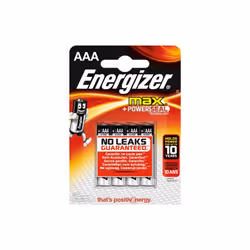 4x Piles Energizer Max +Power Seal AAA - Energie longue durée - Protège vos appareils - Une énergie conservée jusqu’à 10 ans  ...