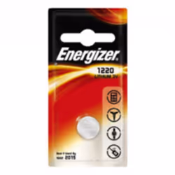 Pile Energizer Lithium  - Nombre de pièce : 1 - Format de Pile : Bouton 1220 -  Tension : 3 V  - Idéal pour les horloges, les ...