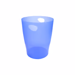 Exacompta Corbeille-à-papier Grande Capacité De 15 Litres, 15 L, Rond, Polypropylène (PP), Bleu, 263 mm, 263 mm