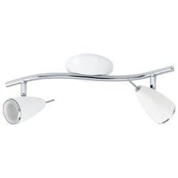 EGLO RICCIO 2 Spot d'éclairage de surface Chrome, Blanc GU10 LED 3 W