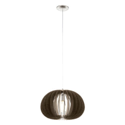 EGLO Cossano éclairage en suspension Support flexible E27 Marron, Acier satin