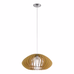 EGLO Cossano 2, Support flexible, Couleur érable, Nickel, Bois, Acier, Bois, Intérieure