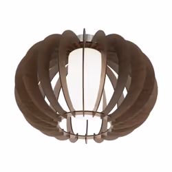 EGLO Stellato 3, E27, IP20, Marron, Nickel, Blanc