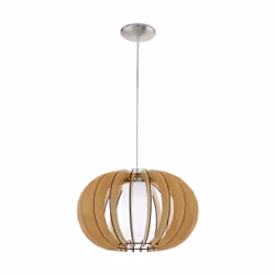 EGLO Stellato 1, Support flexible, Nickel, Blanc, Bois, Verre, Acier, Bois, Verre, Bois, Intérieure