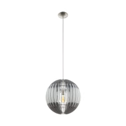 EGLO Olmero éclairage en suspension Support flexible E27 Gris, Nickel, Blanc
