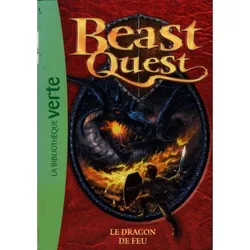 Hachette BEAST QUEST 1: LE DRAGON DE FEU livre Français Livre broché 96 pages