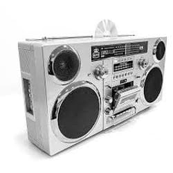 GPO Retro Brooklyn Lecteur CD Hi-Fi Chrome, Argent