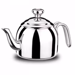 Théière KORKMAZ - - Taille : 1.1lt, · Acier inoxydable 18/10 Cr-Ni. · Base à induction · Conception spéciale · Poignées et co ...