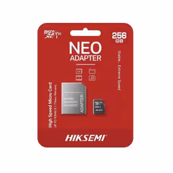 Carte Mémoire Hiksemi C1 - Capacité de Stockage : 256 Go - Facteur de forme : Micro SDXC - Vitesse Classe : Classe 10 - Vites ...