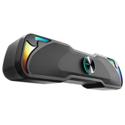 HAUT PARLEUR BLUETOOTH STAR WAVE N-135 RAINBOW / USB / 2X 3W / NOIR - Big Shop Technology