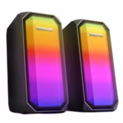 Haut Parleur Bluetooth Star Wave N-522 RGB - Haut-parleur RGB avec contrôle - Couleur Noir - Puissance de sortie: 3 W x 2 - S ...